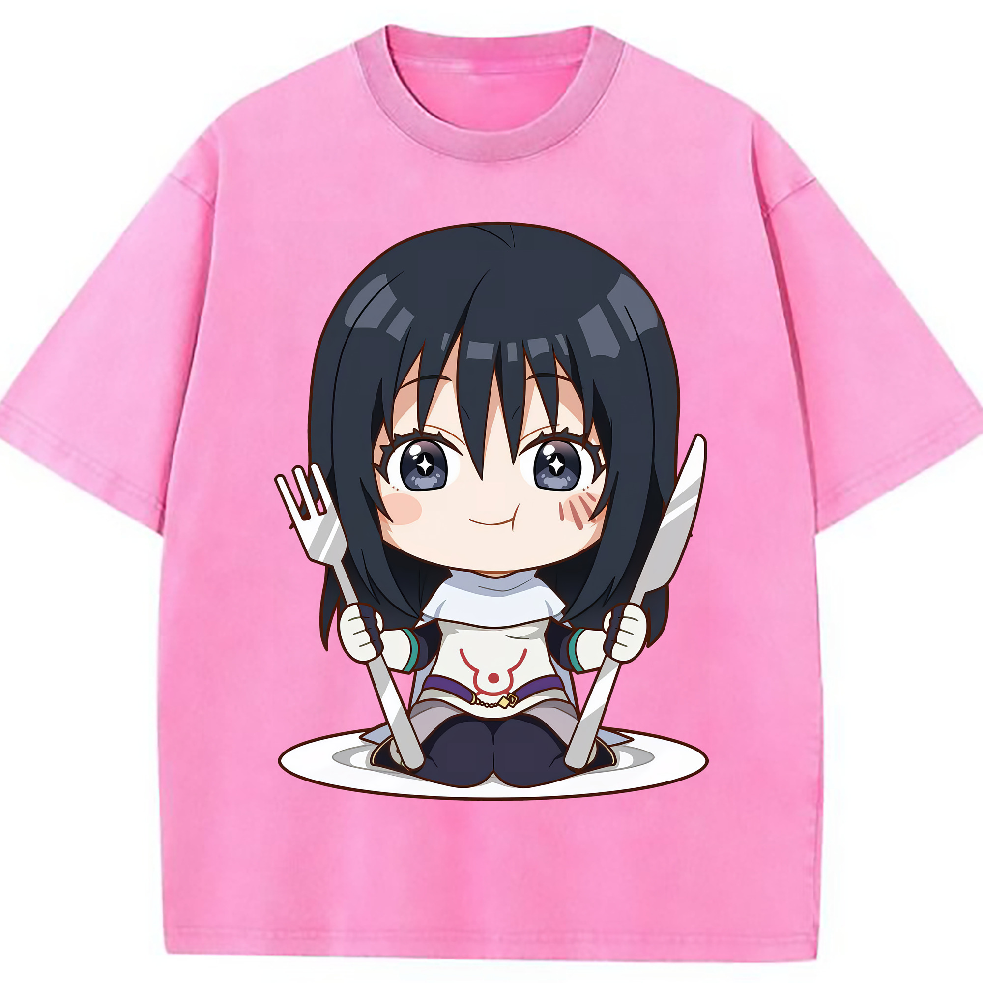 （画像用） 転スラ Regarding Reincarnated to Slime 綿100% ヴィンテージ風 半袖Tシャツ（フロントプリント）